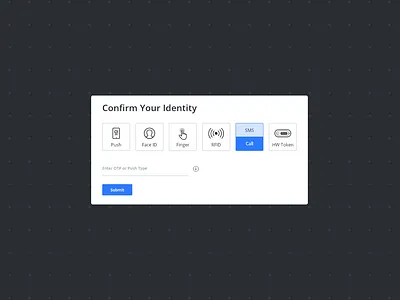 AuthX Confirm identity