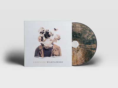 Chiefland - Wildflowers (Cover Artwork) band branding cd artwork clean cover cover artwork design flat flowers hardcore music mockup music nature print rock type typography vinyl wander