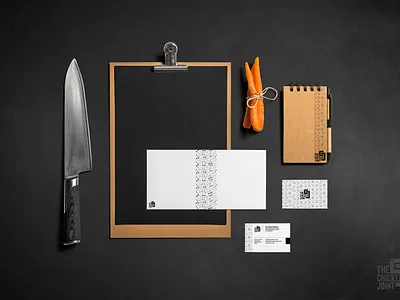 The Chicken Joint | Stationery Mock Up branding business cards design letterhead logo resturant