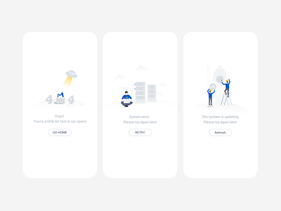 Empty Page 404 page app illustration ui upgrade