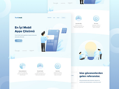 Turkimob Website Exploration blue clean design desktop flat illustration ui ui design user experience userinterface ux web design website