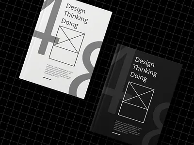 Design Thinking Doing Book Cover Design art book business clean direction graphic design paper art photoshop print design sardar inderjit stationery typography vector