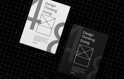 Design Thinking Doing Book Cover Design art book business clean direction graphic design paper art photoshop print design sardar inderjit stationery typography vector