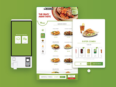 Leqqr Self Order Kiosk (Part 1/3) application design drive thru enterprice food food and drink food app interactive media interface kiosk meal menu menu design menubar ordering ordering machine payment self service ui ux