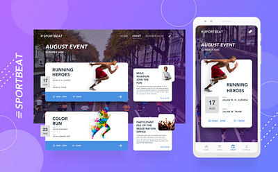 Design Challenge Week #1 - Sportbeat design design challenge design thinking designer event fitness health sport ui design ux design