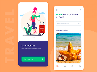 Travel Planner Mobile App android booking concept design illustration interaction ios mobile mobile app mobile ui pleasure product tour travel travel app trip planner ui uiux ux vibrant