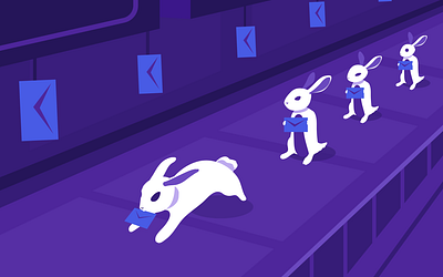 Queues clean design illustration