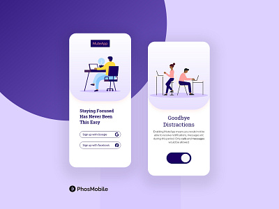 MuteApp UI Design app branding design graphic design graphicdesign mobile mobile app mobile app design mobile design mobile ui ui ux