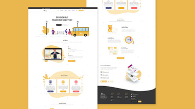 School bus tracking website redesign redesign responsive school schoolbus system tracking uidesign