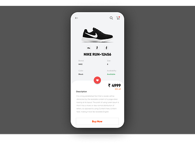 Product screen cart figma figmadesign mobile online shopping product shoe ui uidesign