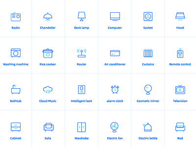 Smart Home Icon icon illustraion linear linear icons