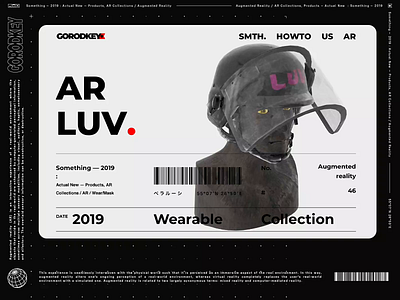 LUV 3d animation augmented reality brutalism cyberpunk demo design futurism game glitch instagram mask oldschool product design sempice showcase ui war web website