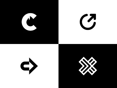 CrossFeet Logo Concepts abstract brand identity edgy letter letter c letter x letterform letters logo logo design modern modern logos negative space playful socks