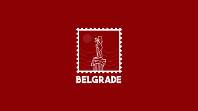 Belgrade Sticker branding hometown illustrator sticker vector weekly challenge weekly warmup