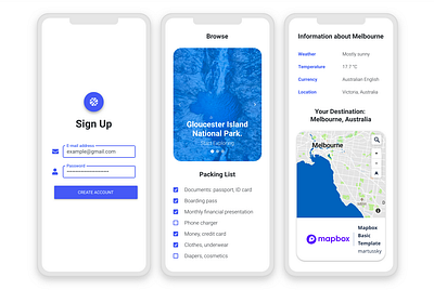 Travel App inspired by Material Design design material design material design for bootstrap mdb mdbootstrap web design