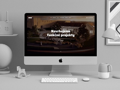 Homepage of architectural studio animation architecture mockup ona studio ui uidesign userinterface uxdesign webdesign