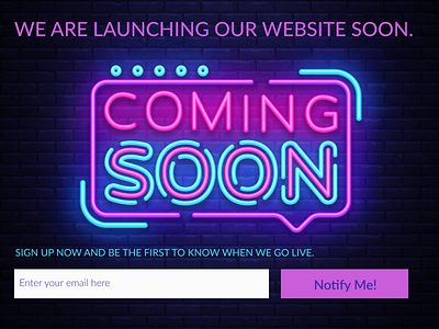 #048 Coming Soon coming soon coming soon page daily 100 challenge dailyui design ui ui ux ui ux design ui 100 user interface ux ux ui ux design ux ui design web design webdesign
