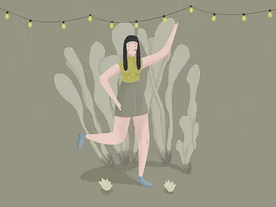 Party girl illustration art dancing girl girl illustration girls illustraion party party illustration