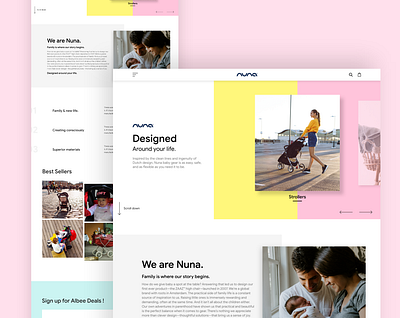 Nuna - Web Template agency brand identity branding and identity clean ui design user experience user interface