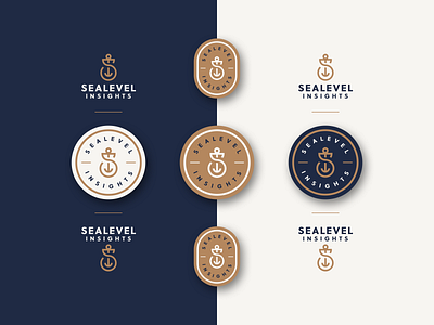 Sealevel - Brand Elements anchor badge branding icon logo mark monogram navy s sea