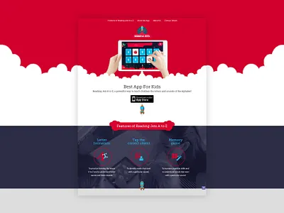 Reading Jets A to Z - Web Design appdesign branding design graphic design identity illustration type typography ui web webdesign