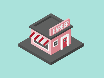 Barber illustration isometry