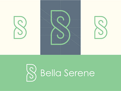 BS Monogram Logo calm design geometic healthy icon leaf lettermark logo logo design logo designer logofield logotype monogram woman