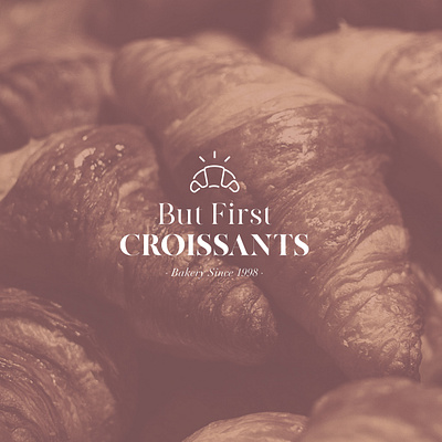 But First Croissant brand design brand identity croissant diseñador diseño de logo freelance graphicdesign identidad imagen visual isologo logo logodesign logotype marca pink typography