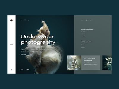 Online photo magazine UI blog design graphic design illustration interface landing magazine minimalism photography travel typography ui ux web webdesign