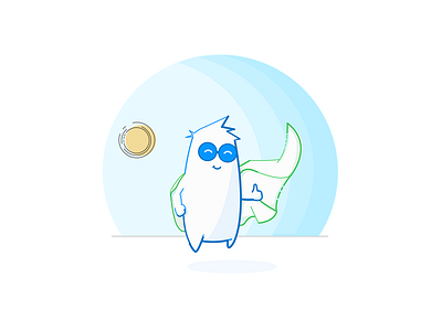 Superhero character illustration mascot minimal social media superhero