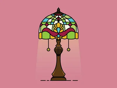 Tiffany Lamp inspiration instagram lamp lamp shade process stained glass tiffany vector vector art youtube