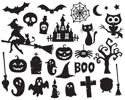 halloween icon vector 1 design halloween illustration svg typography