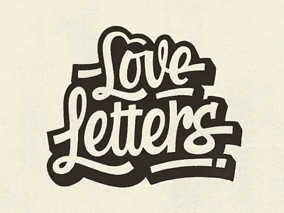 Love Letters calligraphy custom type custom typography design graphic design illustration lettering logo logo design logotype typeface typography typography logo vintage vintage logo