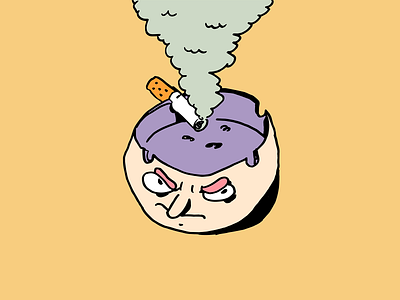 Angry Ashtray angry design dessin illustration smoke supremeninja