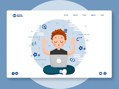 Landing Page Test 1 concept design designer illustrator landing page landing page design ui design website website design