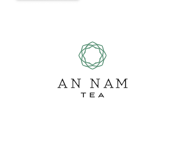 An Nam Tea aesthetic brand creative idenity line art logo luxury mark marks typo