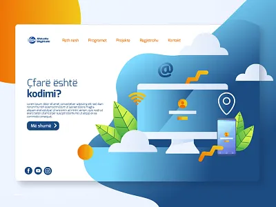 Landing Page Test 2 design illustration landing page landing page design ui design website website concept website design