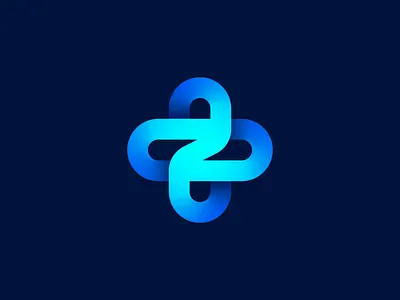 Z + Cross unused logo concept 3d branding identity care cross doctor fan flower future gradient health lettering logo medical orbit planet plus rotation sphere turbine z