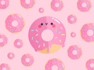 sweetest donut candy character design donut food illustration kawaii sweet sweets visual development