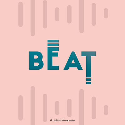 #9 daily logo challenge beat branding dailylogochallenge dailylogodesign design logo logotype music music app typography