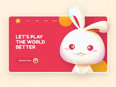 Happy Mid Autumn Festival clean design illustration interface layout mid autumn festival rabbit ui web website
