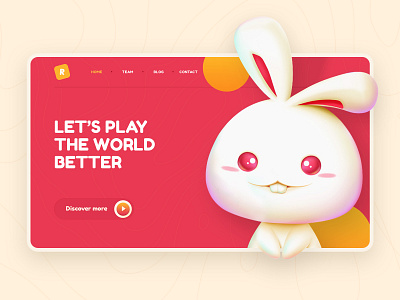 Happy Mid Autumn Festival clean design illustration interface layout mid autumn festival rabbit ui web website