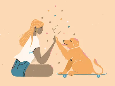 High five! doggo lab longboard skatedog skating