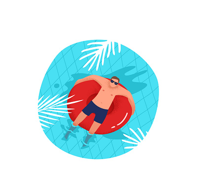 Siesta time design digitalillustration illustration summer ui uidesign