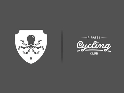 Pirates Cycling Club bike ride branding icon illustration logo typography vector zwift