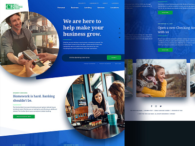 WIP Homepage blue circles dynamic hero landingpage responsive splashpage ui uiux web webdesign website