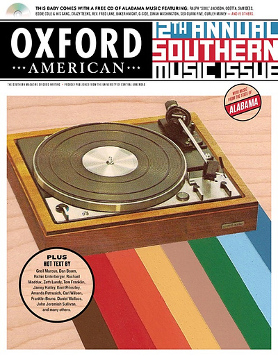 Oxford American Music Issue design illustration magazine cover magazine illustration retro stereo vintage