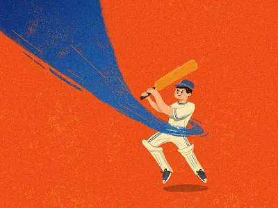 Detail - Cricketer art blue bubble children clean cricket cricketer hand handwash healthy hygiene illustration kid kids orange soap washing