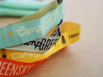 Camp Greensky Music Festival Wristbands adobe illustrator design festival collateral graphic designer greensky bluegrass logo michigan michigan music music festival photography typography vector