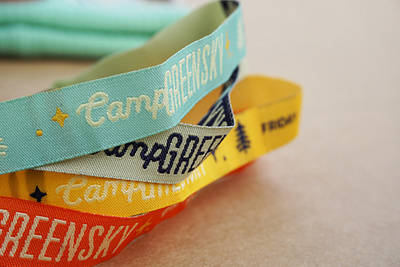 Camp Greensky Music Festival Wristbands adobe illustrator design festival collateral graphic designer greensky bluegrass logo michigan michigan music music festival photography typography vector